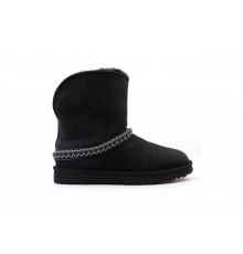 UGG Classic Short Cresent Black