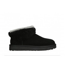 UGG Ultra Mini Lack Maxi Curly Boot Black