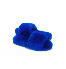 UGG Fluff Slide Slippers Electric Blue