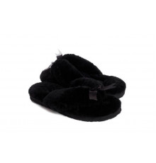 UGG Fluff Flip Flop II Black