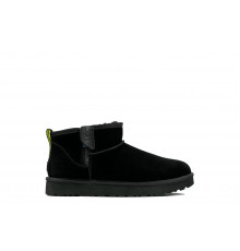 UGG Classic Ultra Mini Zip Boot Black