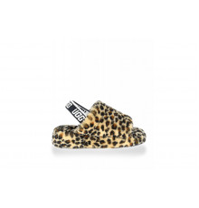 UGG Fluff Yeah Slide-Leopard