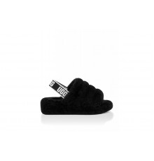 UGG Fluff Yeah Slide-Black