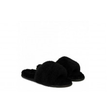 UGG Fluff Slide Slippers Black