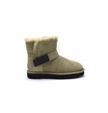 UGG Mini Bailey Graphic Logo Suede Olive