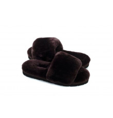 UGG Fluff Slide Slippers Chocolate