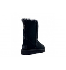 UGG Classic Short Zip Black (Без Камней)