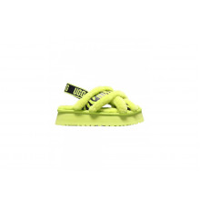 UGG W Disco Cross Slide Animalia Key Lime