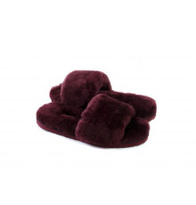 UGG Fluff Slide Slippers Dark Purple