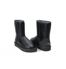 UGG Classic Short Metallic Grey