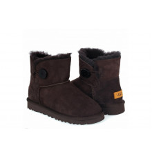 UGG Mini Bailey Button II Chocolate
