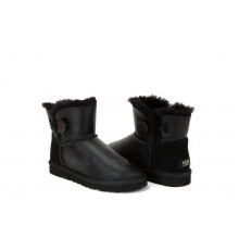 UGG Mini Bailey Button Metallic Black