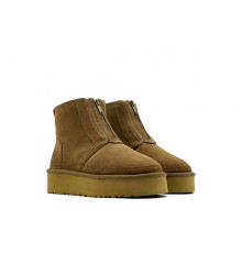 UGG Neumel Platform Zip Chestnut