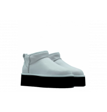 UGG Classic Ultra Mini Platform Leather White